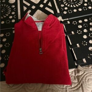 Polo Ralph Lauren Performance red half-zip hoodie size L